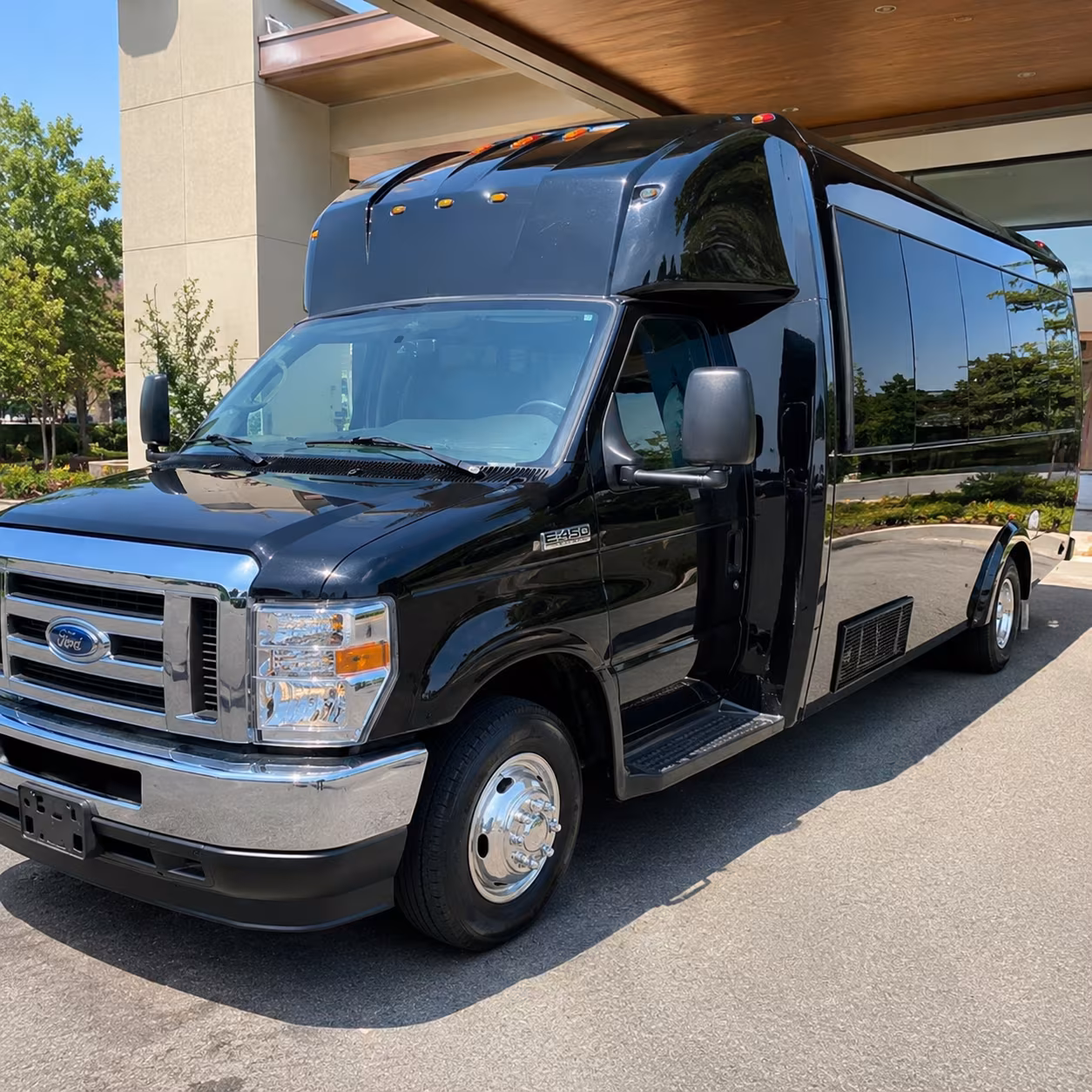 Passenger seating aboard a party bus rental serving El Paso