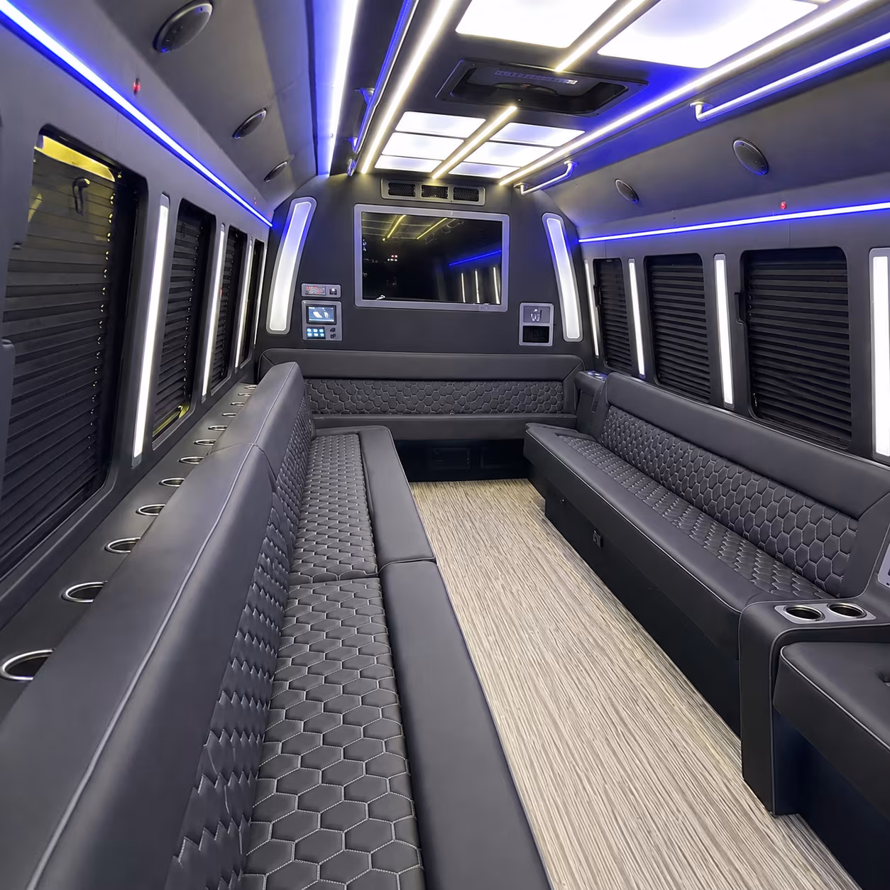 El Paso Bachelor & Bachelorette Transportation party bus exterior