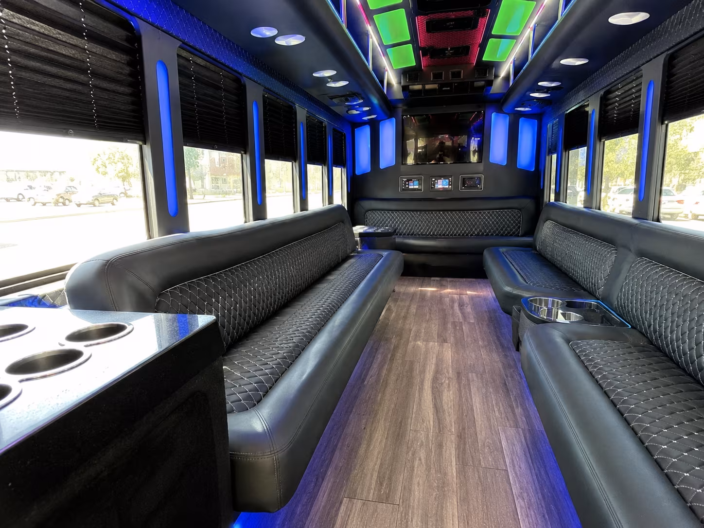 El Paso Birthday, Sweet 16, & Quinceañera Transportation party bus exterior