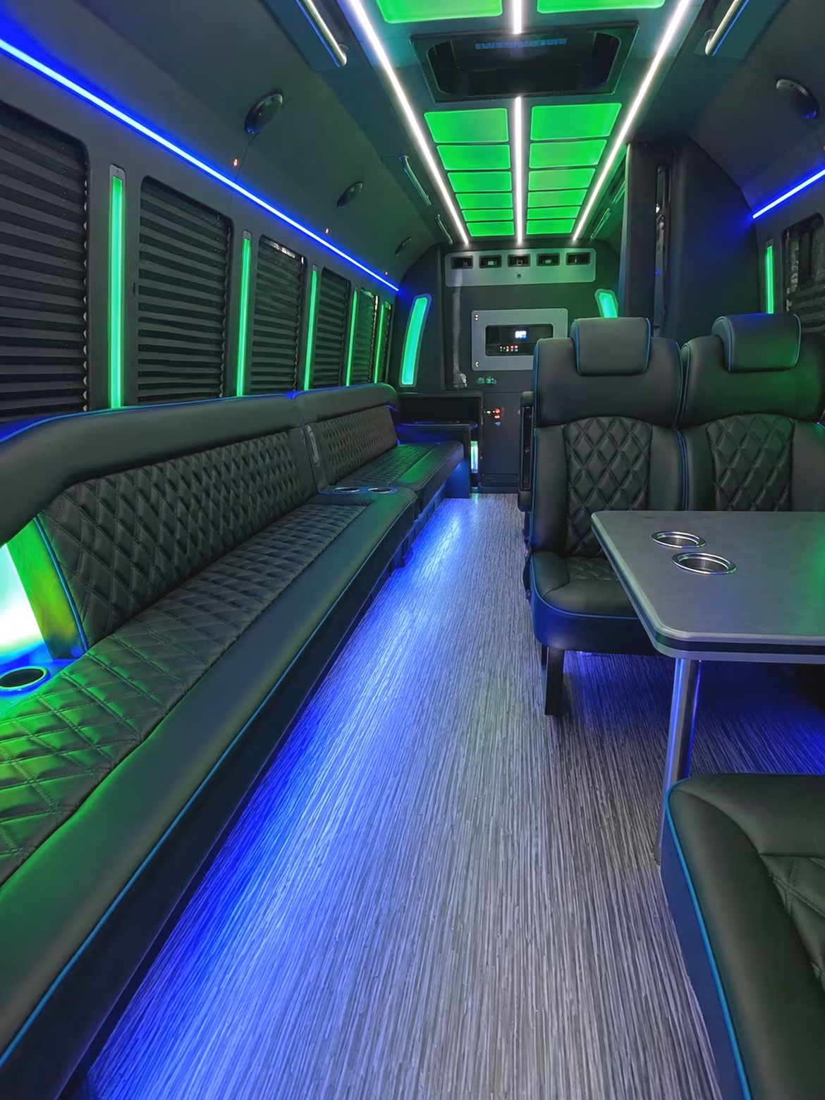 El Paso Concert & Music Festival Transportation party bus interior