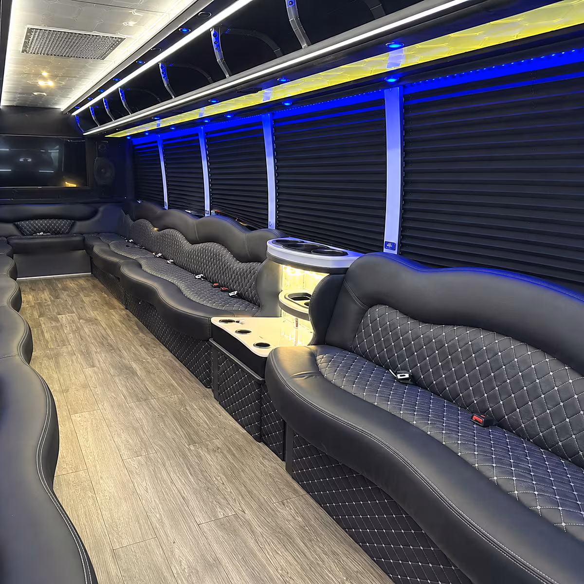 El Paso Concert & Music Festival Transportation party bus interior