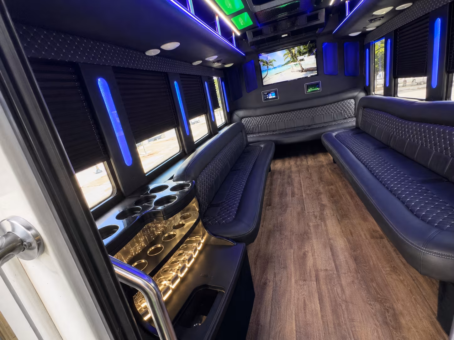 El Paso Concert & Music Festival Transportation party bus interior