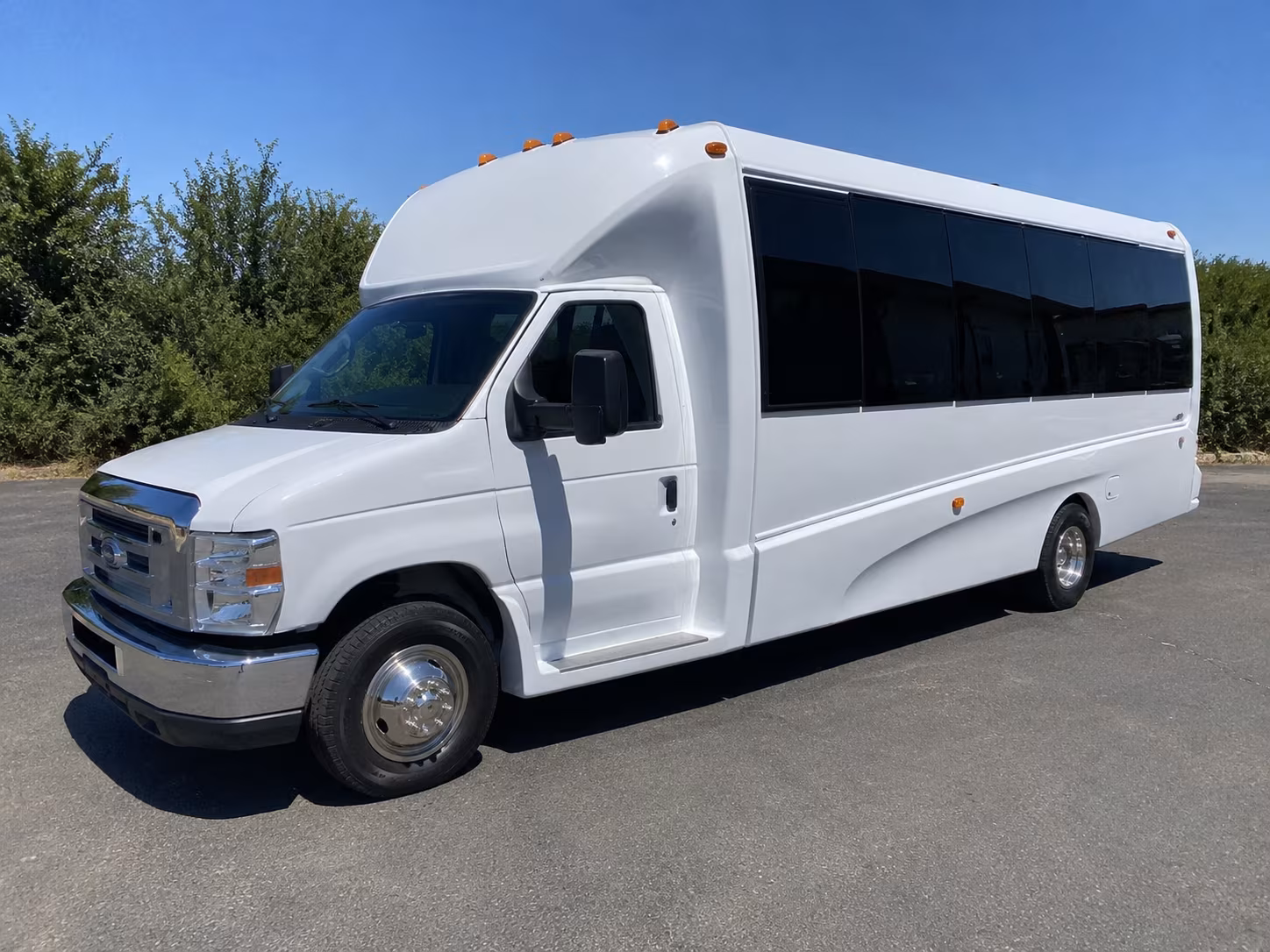 El Paso Private Event Transportation party bus exterior