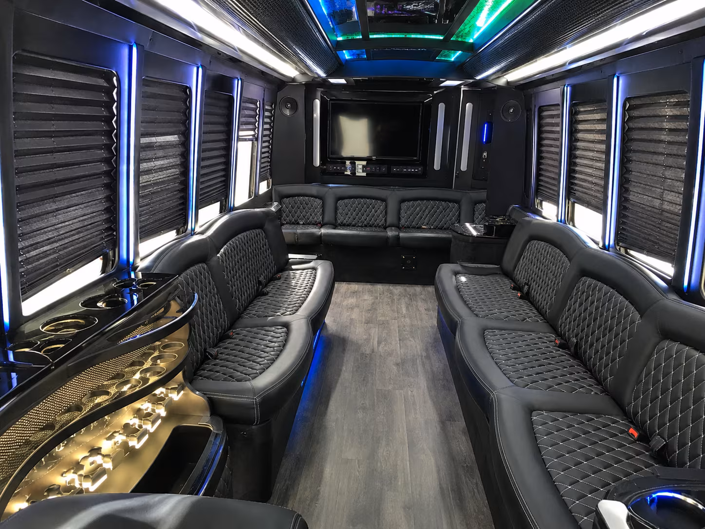El Paso Prom & Homecoming Transportation party bus exterior
