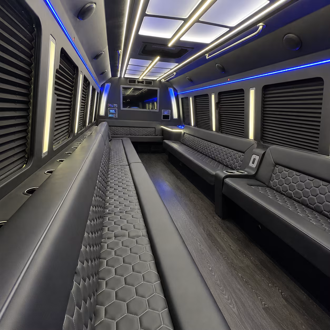El Paso Wedding Transportation party bus exterior