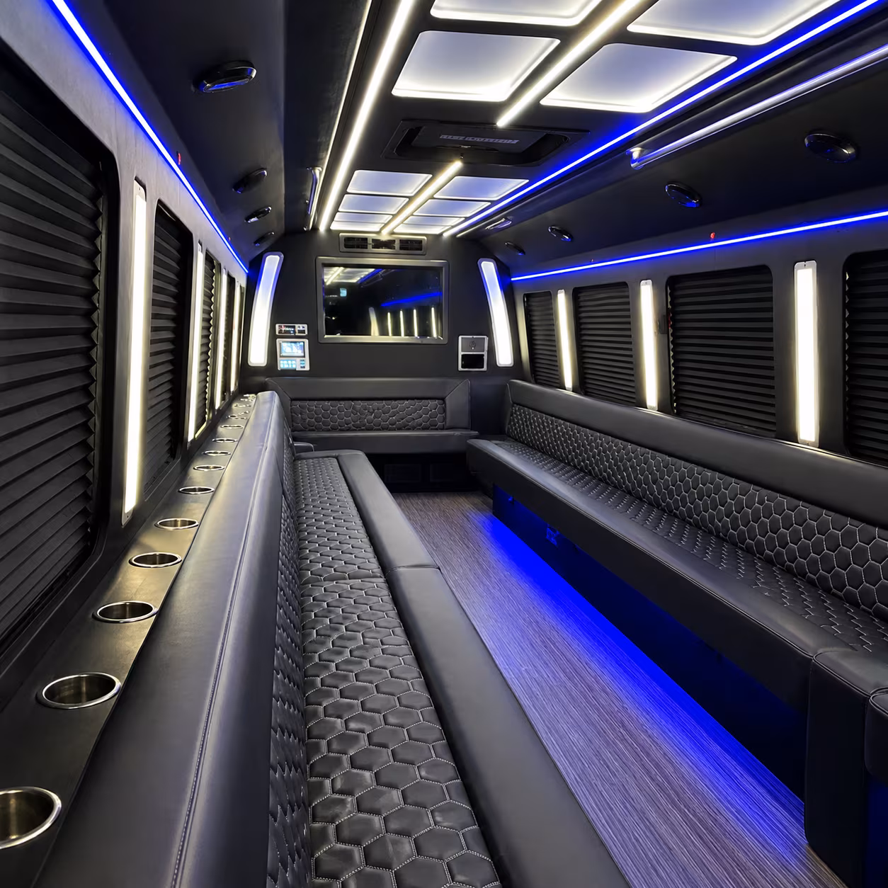 El Paso Wedding Transportation party bus exterior